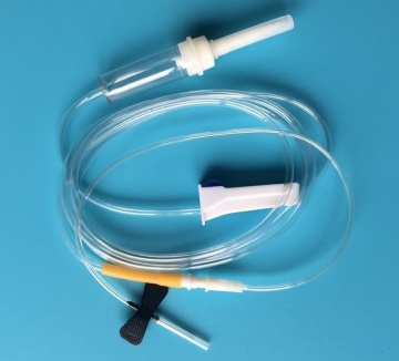 Disposable IV Infusion Giving Set with Hypodermic Needle