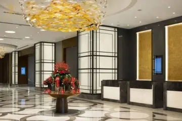 Large modern round gold chandelier lighting fixture