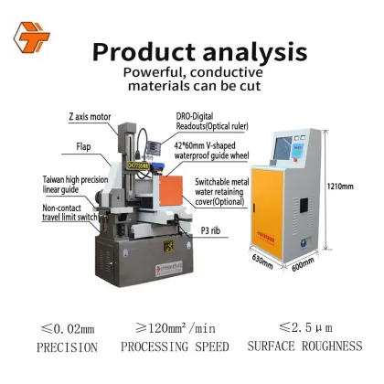 DK 7725 Fast-Moving EDM Wire Cutting Machine
