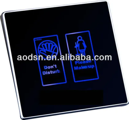 Hotel electronic doorplate/hotel doorbell switch/wired doorbell switch