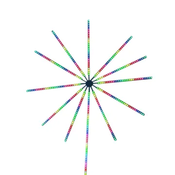 5V Music Sync LED RGBIC Strip Lights for Party Decorations and Fireworks Effects