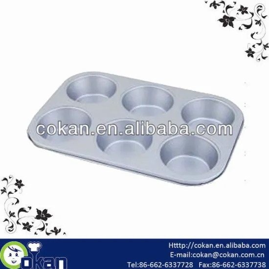 6 Holes Cupcake Baking Mold,cupcake mold,cupcake tray CK-C002