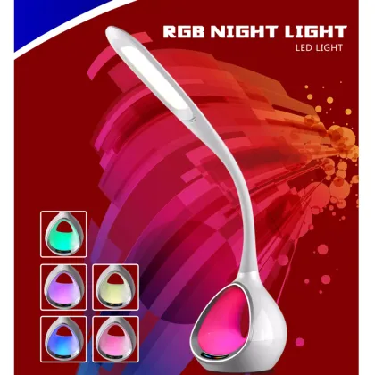 Modern Touch Controlled Bedroom Colorful Night Lighting Table Lamp For Living Room