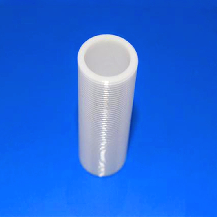 Threaded ZrO2 ceramic tube