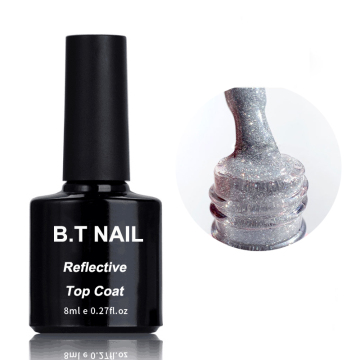 OEM Brand UV Gel Shimmer Top Coat with Low MOQ