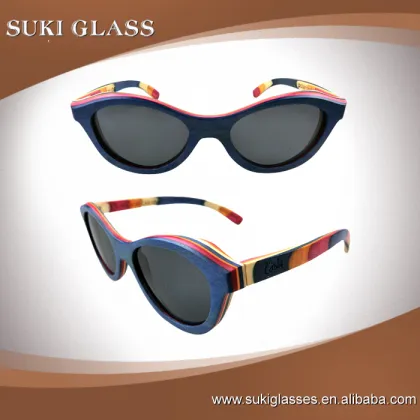 2016 OEM bamboo wood sunglasses polarized lens optical attribute sunglasses