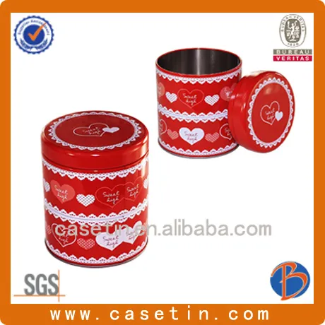 tea packing metal box christmas tin buckets