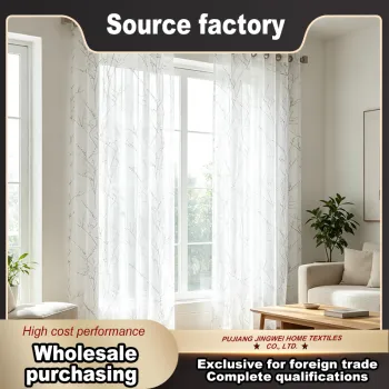 Soft Floaty Decorative Sheer Curtain for Modern Homes