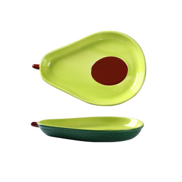 Ins Style Ceramic Avocado Shaped Salad Plates
