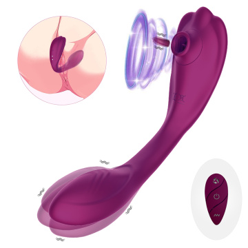 clifort 2 in 1 Sucking Licking Vibrator G Spot Clit Stimulator USB Magnetic Recharge