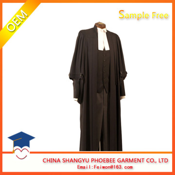 Traditional Black Barrister Gown