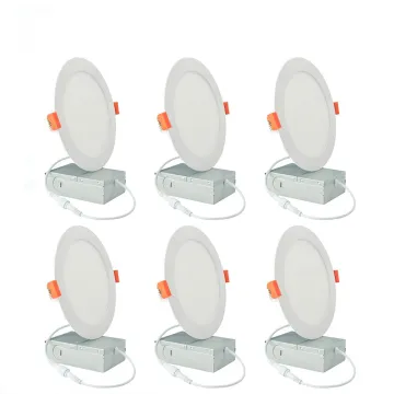 18W Dimmable LED Panel Light with Driver - ETL Certified 4 Inch 9 Watt & 6 Inch 12 Watt Round Square Recessed Slim Pot Light