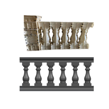 RF Design Balcony Concrete Baluster & Railing Plastic Moulds