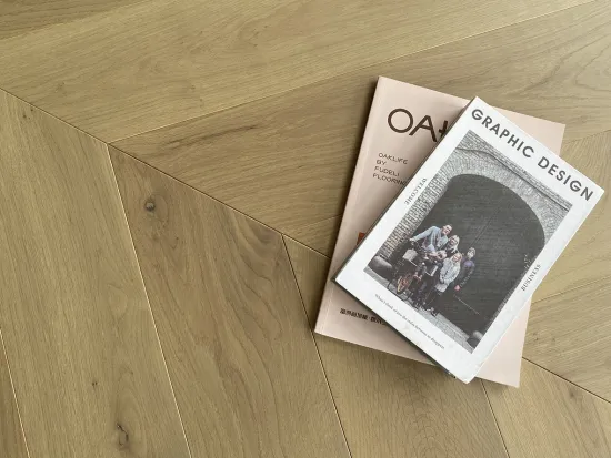 Bright color and high quality chevron parquet