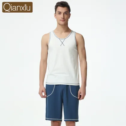 Qianxiu Wholesale Leisure Men Cotton Pajamas