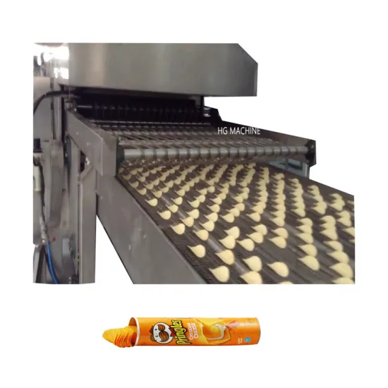 Full Automatic Pringles Supplier Compound Potato Chips Production Line With Packaging Machine