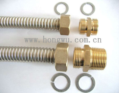 SS flexible hose and brass fitting for Solar water heater parts