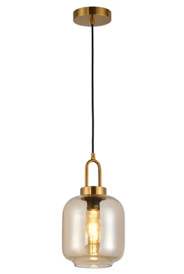 antique pendant lamp amber indoor light