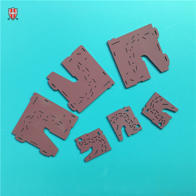 PCB heat cooling alumina purple insulating ceramic parts