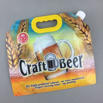 Bolsas de embalaje reutilizables de material de calidad alimentaria para cerveza navideña