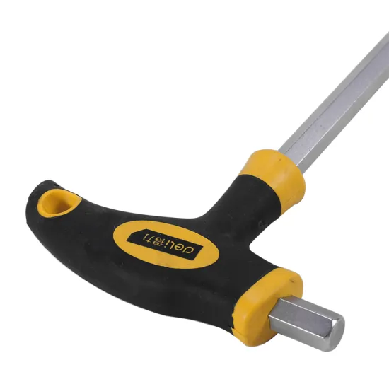 Deli DL2277 Hand Tools High Quality Bi-material Handle 10mm T-handle Hex Keys