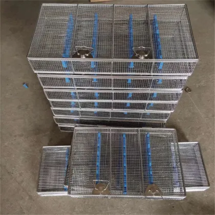 Stackable Wire Storage Baskets with Handles