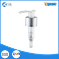 Пластиковый насос для лосьона с серебряным корпусом и прозрачным корпусом