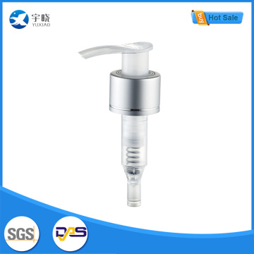 Пластиковый насос для лосьона с серебряным корпусом и прозрачным корпусом