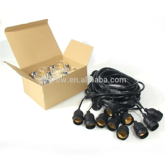 2017 hot sale UL 33ft 10 socket outdoor patio waterproof led string light for christmas