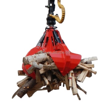 Hydraulic Scrap Metal Grapple Attachment: Orange Peel Grab Bucket and Grabber for Efficient Material Handling