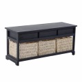 shoes storage bench ottoman with storage basket