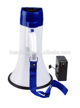 music and record megaphone with recharge battery