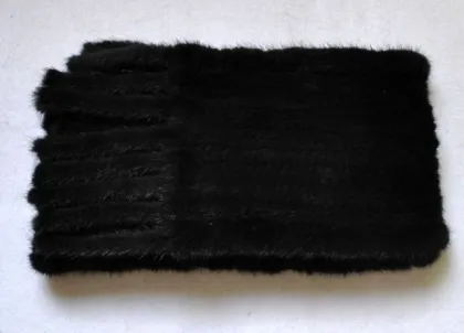 YR283 Genuine Mink Knitted Fur Scarf for Men/Men Fur Scarf