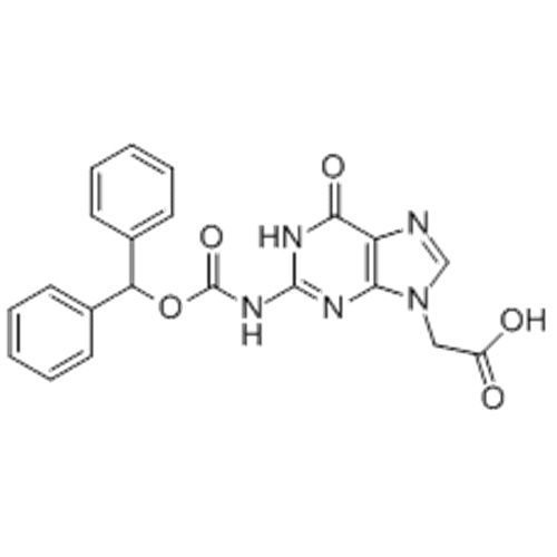 (2-BENZHİDRİLOKSİKARCONYLAMİNO-6-OXO-1,6-DIHYDRO-PURİN-9-YL) -AKETİK ASİT CAS 169287-79-0