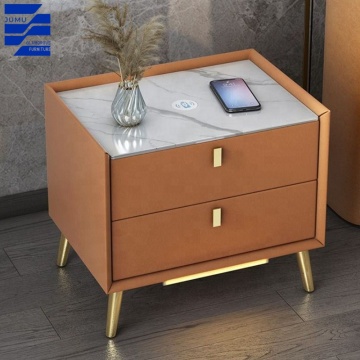 Smart Slide Wood Panel Sked Sable Table Lightstands للتأثير المنزلي وأثاث غرفة النوم