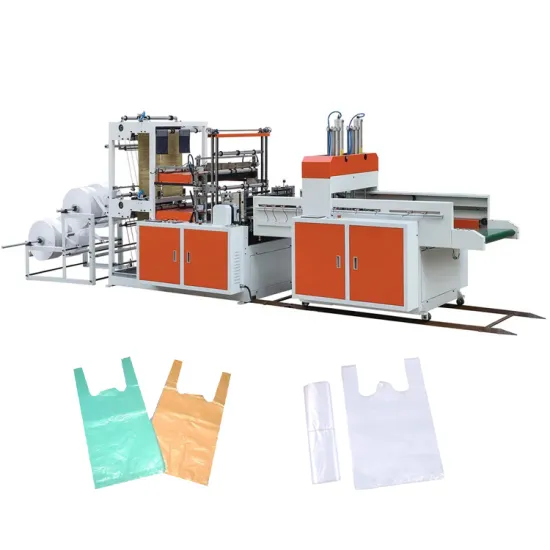 Two-Layer Automatic Supermarket Bag Sealing Machine for T-Shirt Vests and Shopping Bags