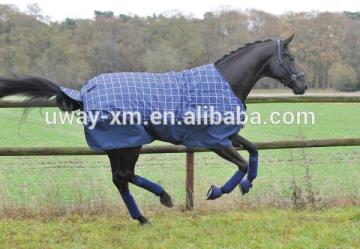 Plaid summer horse rug