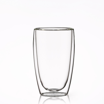 Custom Double Wall pyrex double wall glass cup