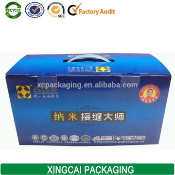 corrugated carton box machine for quilt with handle