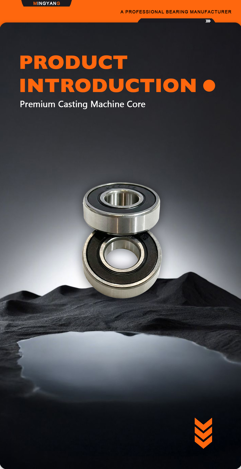 6001 2RS Double Side Dust‑Proof Mini Bearing X