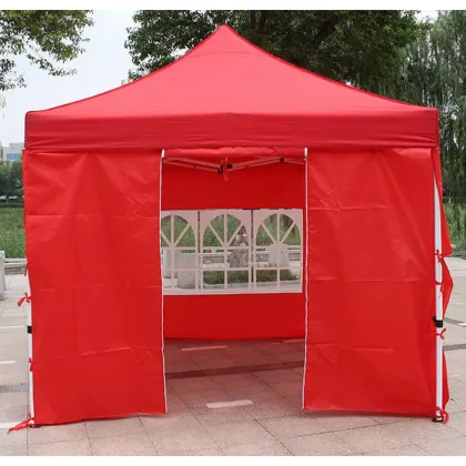 Gazebo Carpa Autoarmable 3x3 Blanco con Pared y Ventanas