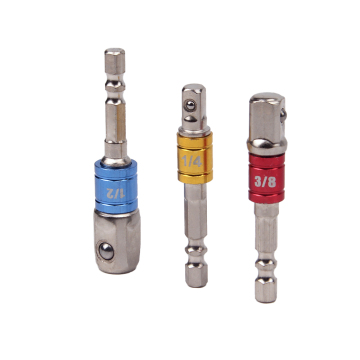 Socket Adapter Set Converts Power Drill into High-Speed Nut Driver