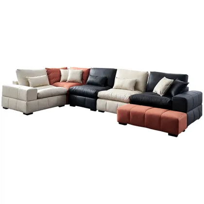 Nordic Solid Wood Seat Room Furniture Sofa Set