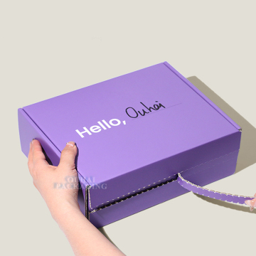 Recyclable Corrugated Zipper Mailer Boxes with Custom Logo