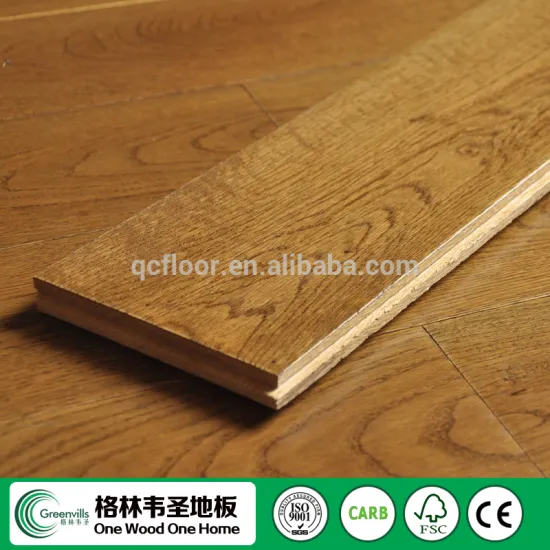 AB grade handscraped treatment oak solid hardwood flooring