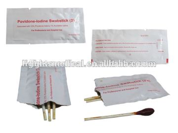 Povidone iodine swabstick