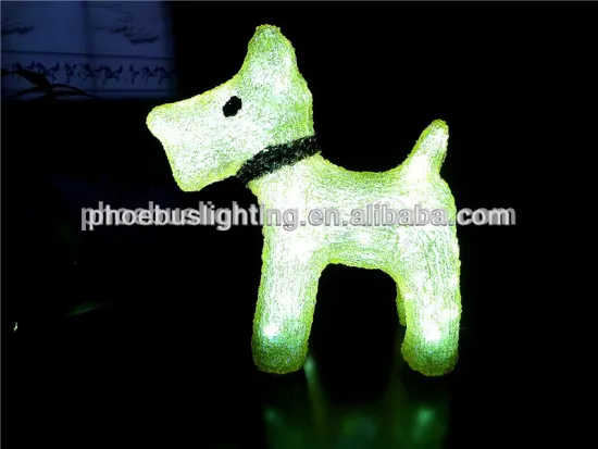 ip65 led acrylic cute puppy dog animal light