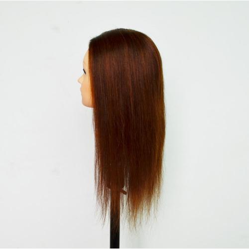 100% HUMAN HAIR TRAINING HAIR MANNEQUIN HEADS CAN PERM,BLEACH,CURL,COLOR