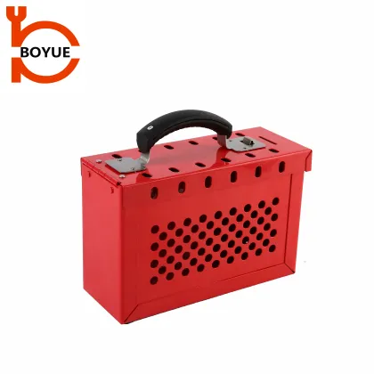 China Factory Portable Steel LOTO Safety Lock Group Lockout Box
