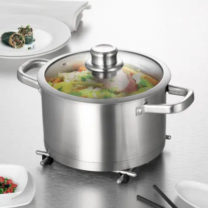 High quanlity cheapest price europe-style s/s soup pot stock pot with cover